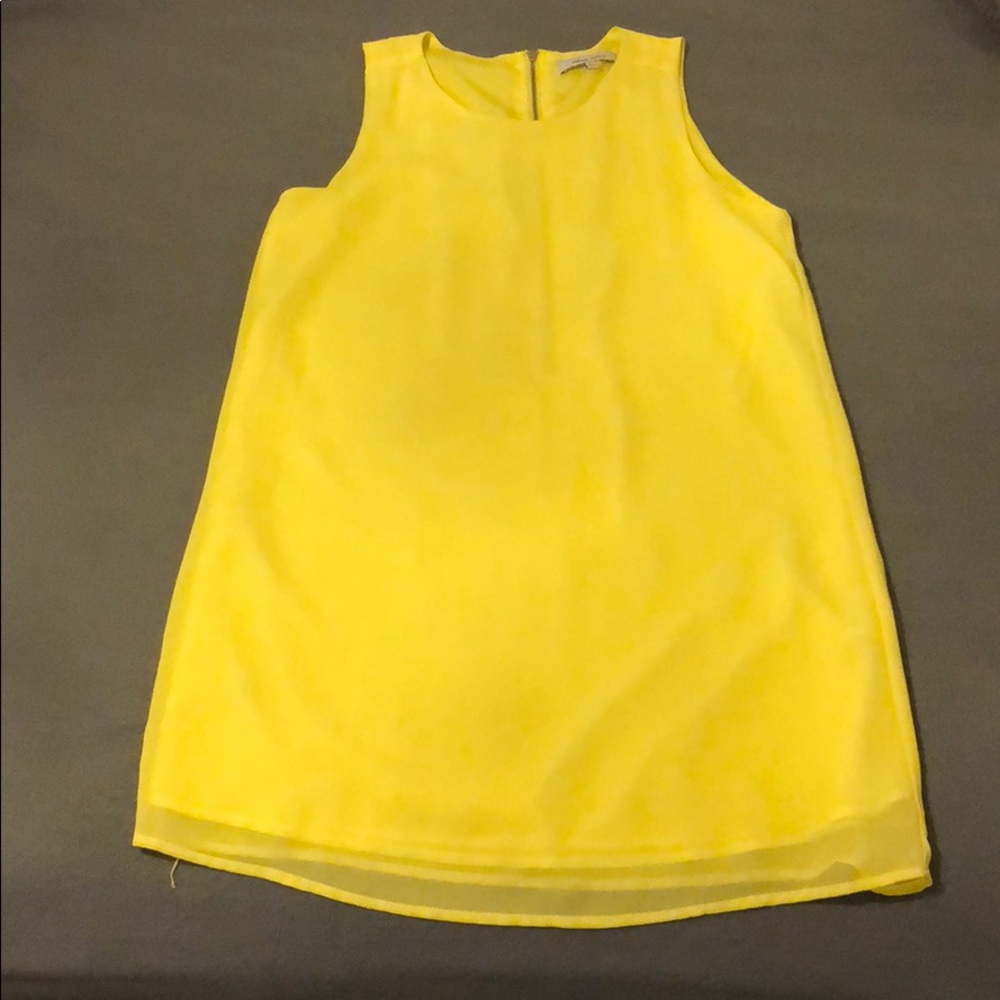 YELLOW mini dress